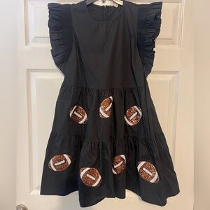 NWOT black football dress